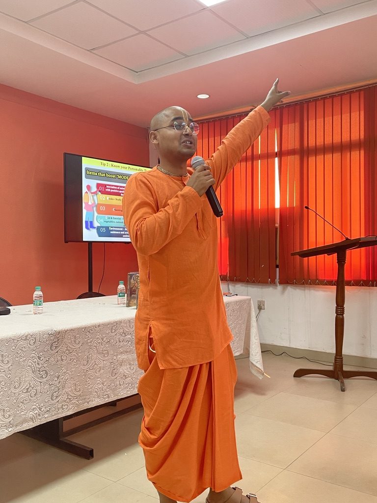 Aravindaksha Madhava Das addressing TCIL officers on ethical leadership and integrity